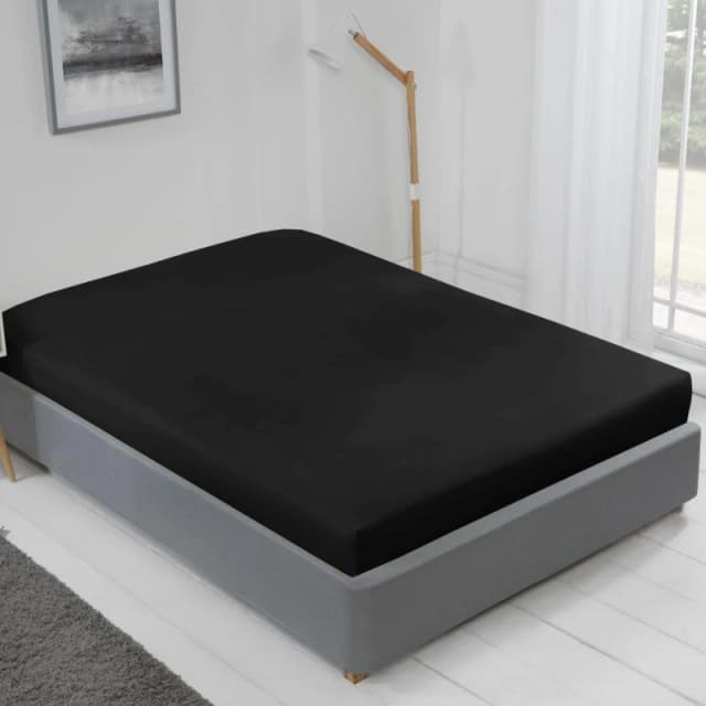 Emma Barclay Lyla Fitted Sheet Fitted Sheets Single Black 39184203010