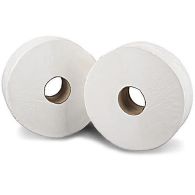 2Work Mini Jumbo Toilet Roll 2-Ply (12 Pack) KF03811