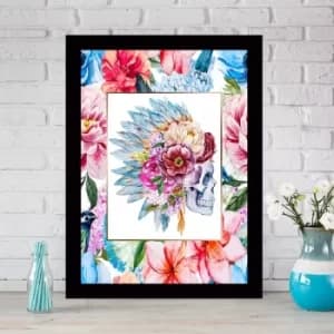 SC0257949302 Multicolor Decorative Framed MDF Painting