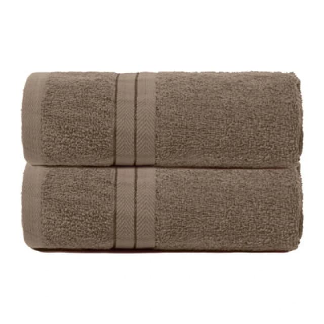 OHS OHS 2 Pack of 100% Cotton Bathroom Hand Towel in Light Beige Light Beige Hand Towel Unisex 5027434202867