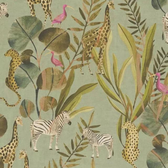 A.S. Creation As Creation Safari Animals Green Wallpaper Dense Jungle Paste The Wall Vinyl
