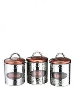 Apollo Copper Tea Coffe And Sugar Canisters