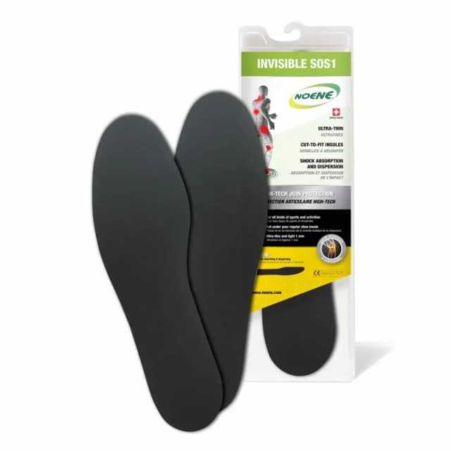 Sport insoles Noene Invisible SOS Noir Unisex 36/42