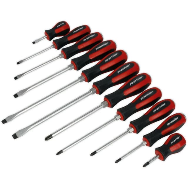 Loops 11 PACK Hammer Through Screwdriver Set - Hardened Steel Hammer Strike Chisel Cap Metallics