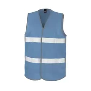 Result Adults Unisex Safeguard Enhance Visibility Vest (2X/3XL) (Sky Blue)