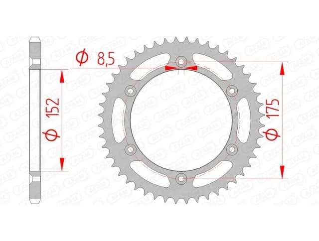 AFAM 12508-50 Chain Sprocket Steel Chain Sprocket (5479)