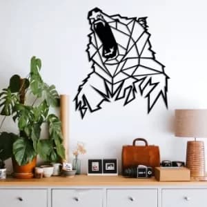 Bear 1 Black Decorative Metal Wall Accessory
