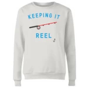 Keeping it Reel Womens Sweatshirt - White - 3XL