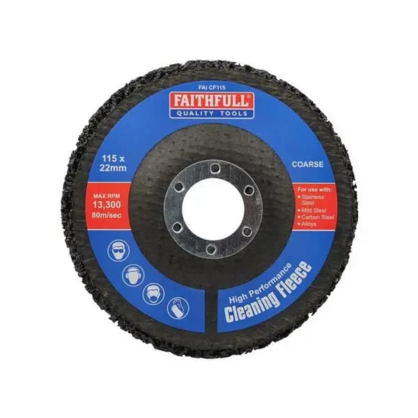 Faithfull Surface Cleaning Coarse Fleece Disc FAICF115 Diameter: 115mm