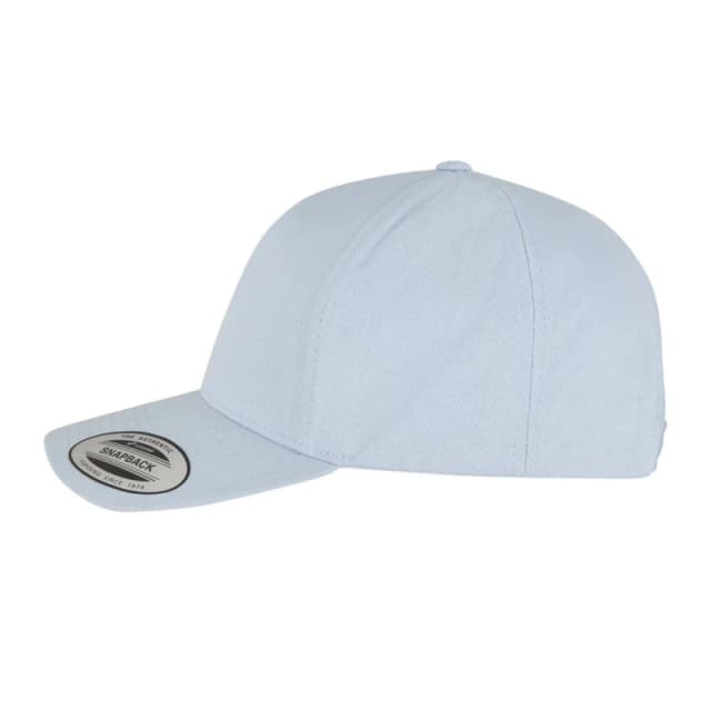 Flexfit Womens 5 Panel Snapback Classic Baseball Cap in Light Blue Light Blue Female One Size