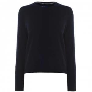 Gant Gant Lambswool Crew Sweater - Marine