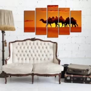 5MF-11 Multicolor Decorative MDF Painting (5 Pieces)