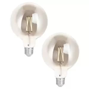 4lite WiZ Connected LED SMART E27 Filament Tuneable Light Bulbs - Pack of 2