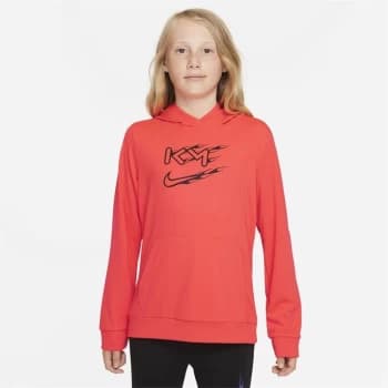 Nike Dri-FIT Kylian Mbappe Hoodie Junior - Pink/Black