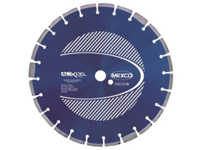 Mexco Alxcel3501025 Asphalt Looping Diamond Blade 350 X 25.4mm X 10mm Width