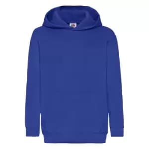 Fruit Of The Loom Childrens Unisex Hooded Sweatshirt / Hoodie (12-13) (Royal)