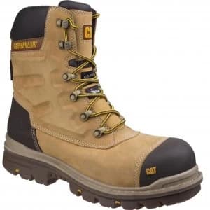 Caterpillar Mens Premier Waterproof Safety Boots Honey Size 9