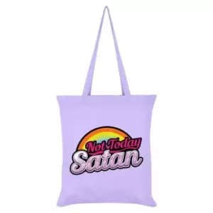 Grindstore Not Today Satan Tote Bag (One Size) (Lilac)