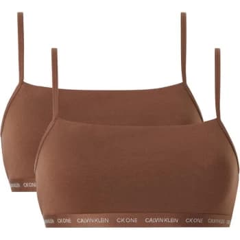 Calvin Klein 2 Pack CK One Cotton Bralettes - W5M Cinnamon
