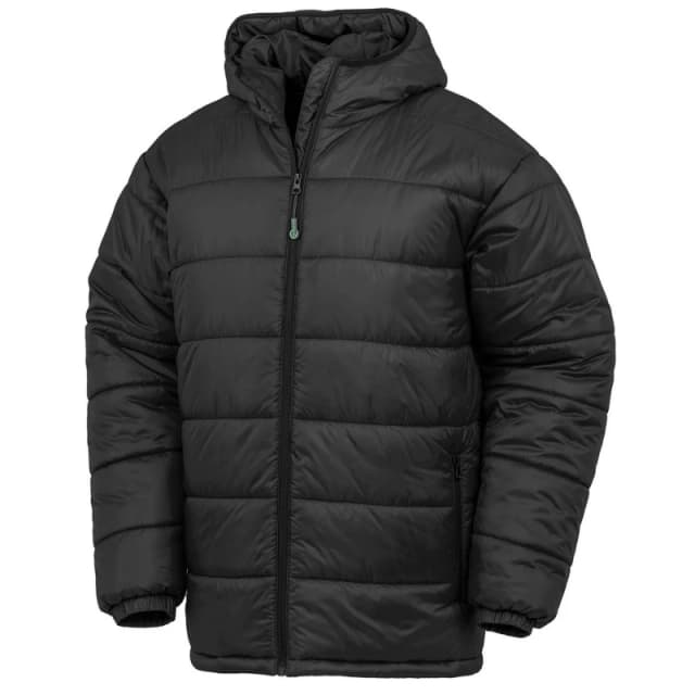 Result Result Men Padded Parka in Black Size: X-Small Black XS Male 5063527161277
