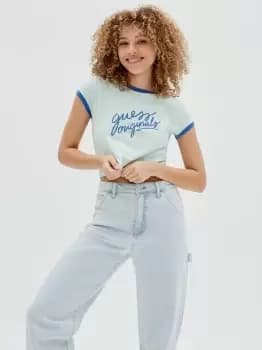 Guess Originals Front Logo Crop T-Shirt