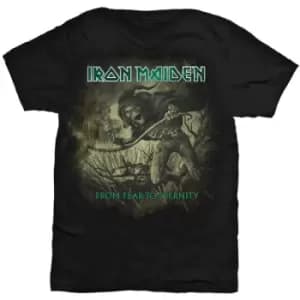 Iron Maiden - From Fear To Eternity Distressed Unisex Small T-Shirt - Black