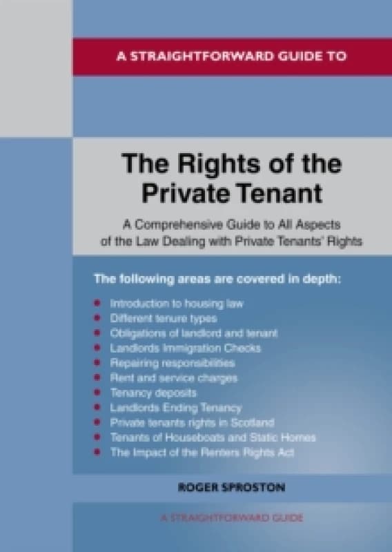 A Straightforward Guide to the Rights of the Private Tenants : Revised Edition - 2025 Paperback / softback