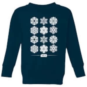Star Wars Snowflake Kids Christmas Sweatshirt - Navy - 11-12 Years
