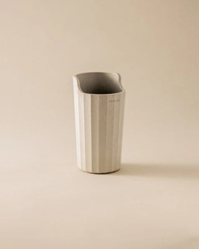 Cosmic Toothbrush Holder, Bathroom Tumbler, White, Recycled Materials, Award-Winning Design, Avenir Collection