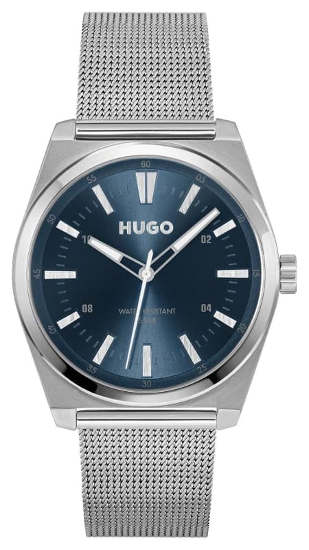 HUGO 1530439 #ARK (40mm) Blue Dial / Stainless Steel Mesh Watch