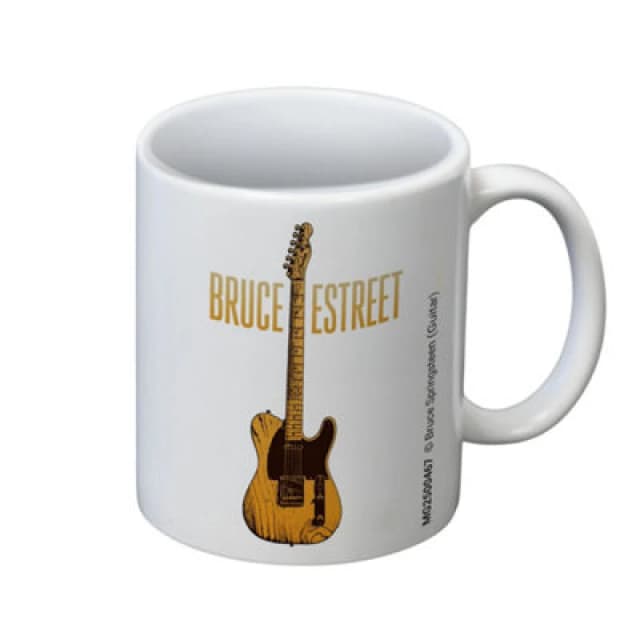 Bruce Springsteen Bruce Springsteen Guitar Mug in White White One Size Unisex 5063806400554