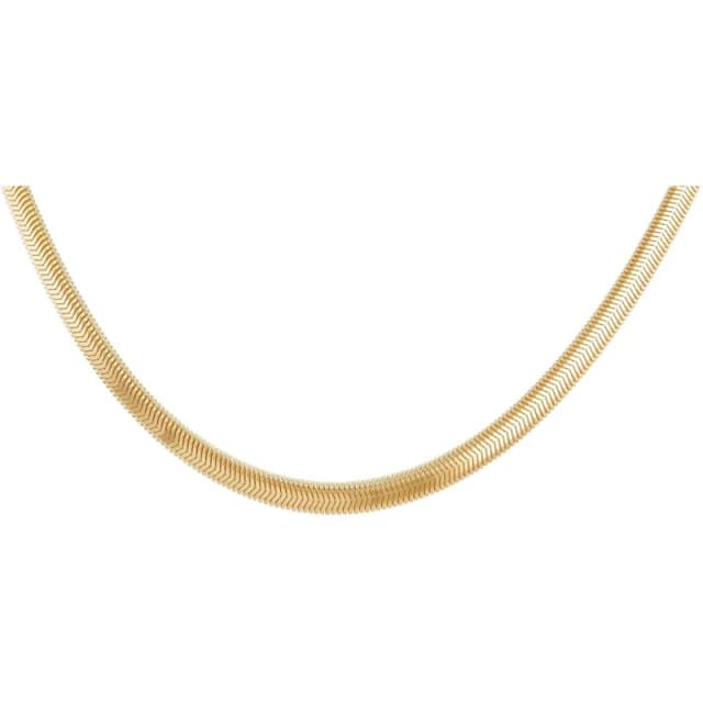 Be You 9ct Gold Flat Snake Chain Yellow Gold female 18in