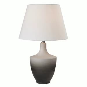 Village At Home Haze Table Lamp - Grey/White