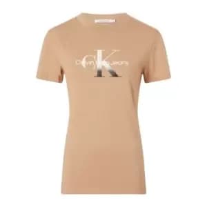 Calvin Klein Jeans Gradient Monologo Tee - Brown