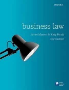 Business Law by James Marson Paperback