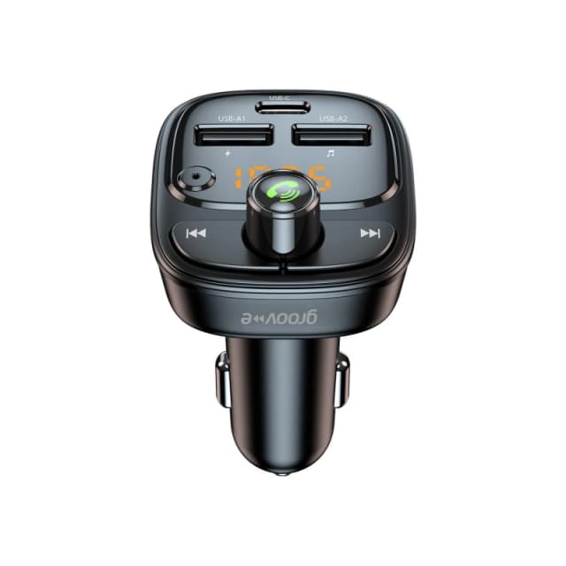 Groov-e Car FM Transmitter BT Handsfree - Black - Multi Multi One Size