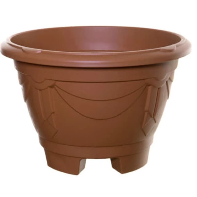 Pot Venetian Planter Round With Legs Terracotta Flower Plant Garden Patio 34Cm