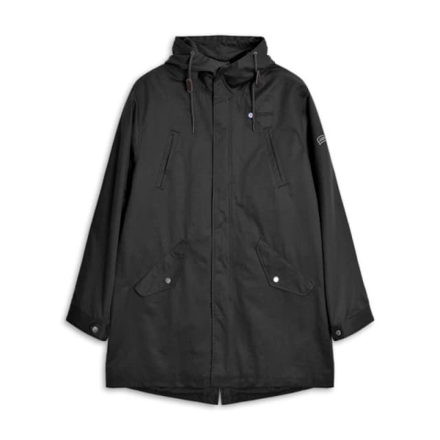 Lambretta Mens Shower Resistant Parka Black male Small