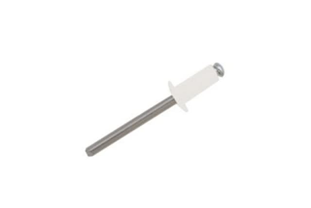 Jrp Riveting Products 2.4 X 4mm Aluminium/steel Dome Head Rivets - Ral 9016 White - Box Of 1000