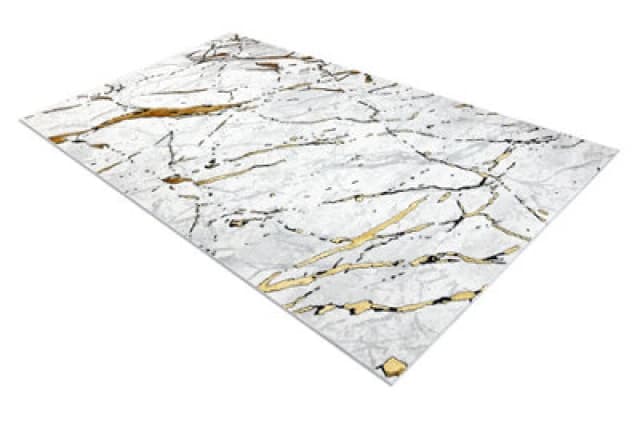 RugsX Carpet Allure 1963 Marble - Structural, Stylish, Glamour White / Gold 160X220 Cm