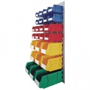 Slingsby VFM Coloured Wall Mounted Bin Storage Unit 331569