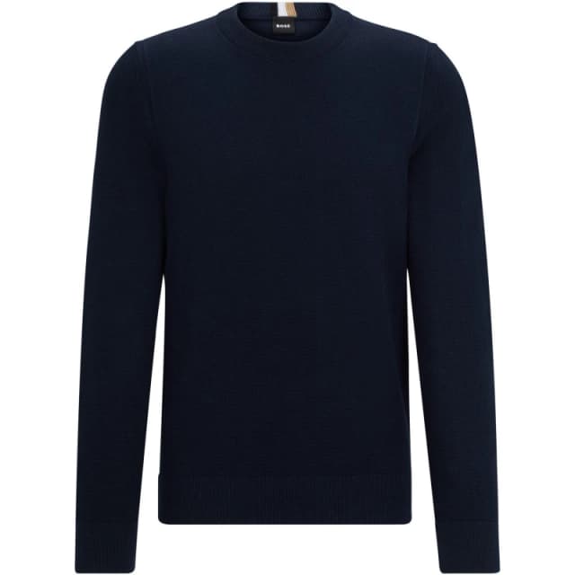 Boss Mens Ecaio-P Knitted Jumper Dark Blue male Small