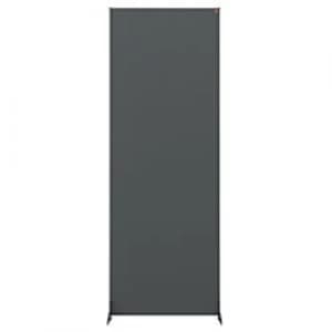 Nobo Freestanding Room Divider Screen Impression Pro 600mm x 1800mm x 300mm Felt, Metal Grey