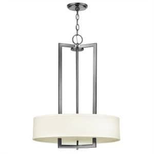 3 Light Ceiling Pendant Chandelier Antique Nickel, E27