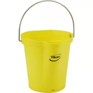 Vikan Bin, suitable for foodstuffs, capacity 6 l, pack of 5, yellow