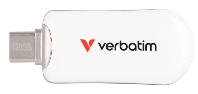 Verbatim Plectra USB-C Flash Drive White 128GB
