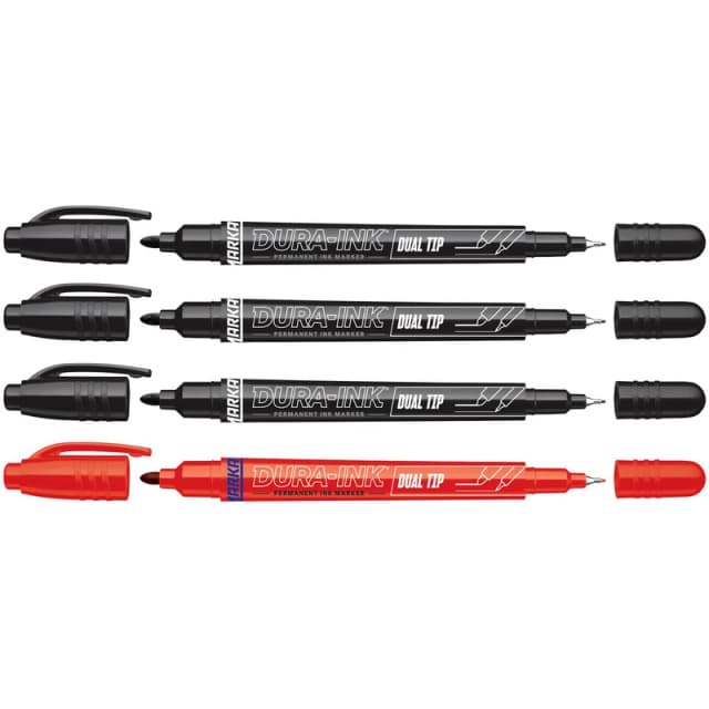 Markal 4 Pack Dura-Ink Dual Tip Permanent Markers MRK-22271