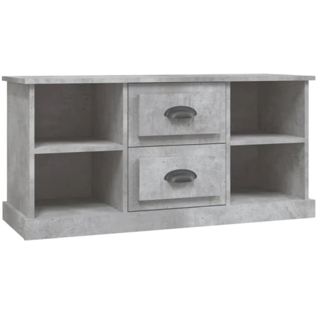 vidaXL TV Cabinet Concrete Grey 99.5x35.5x48cm Engineered Wood, Grey 816276