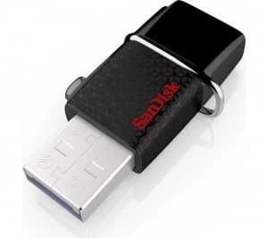 SANDISK Ultra Dual USB 3.0 & Micro USB Memory Stick - 32 GB, Black