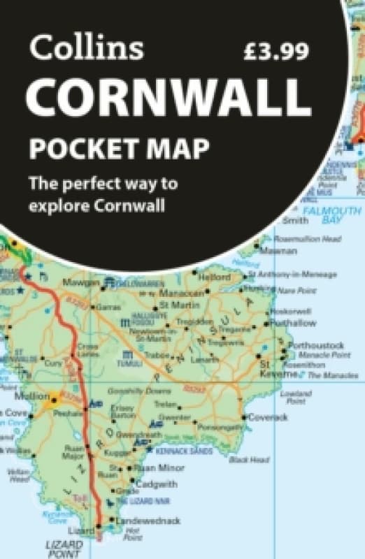Cornwall Pocket Map. By Collins Maps Books